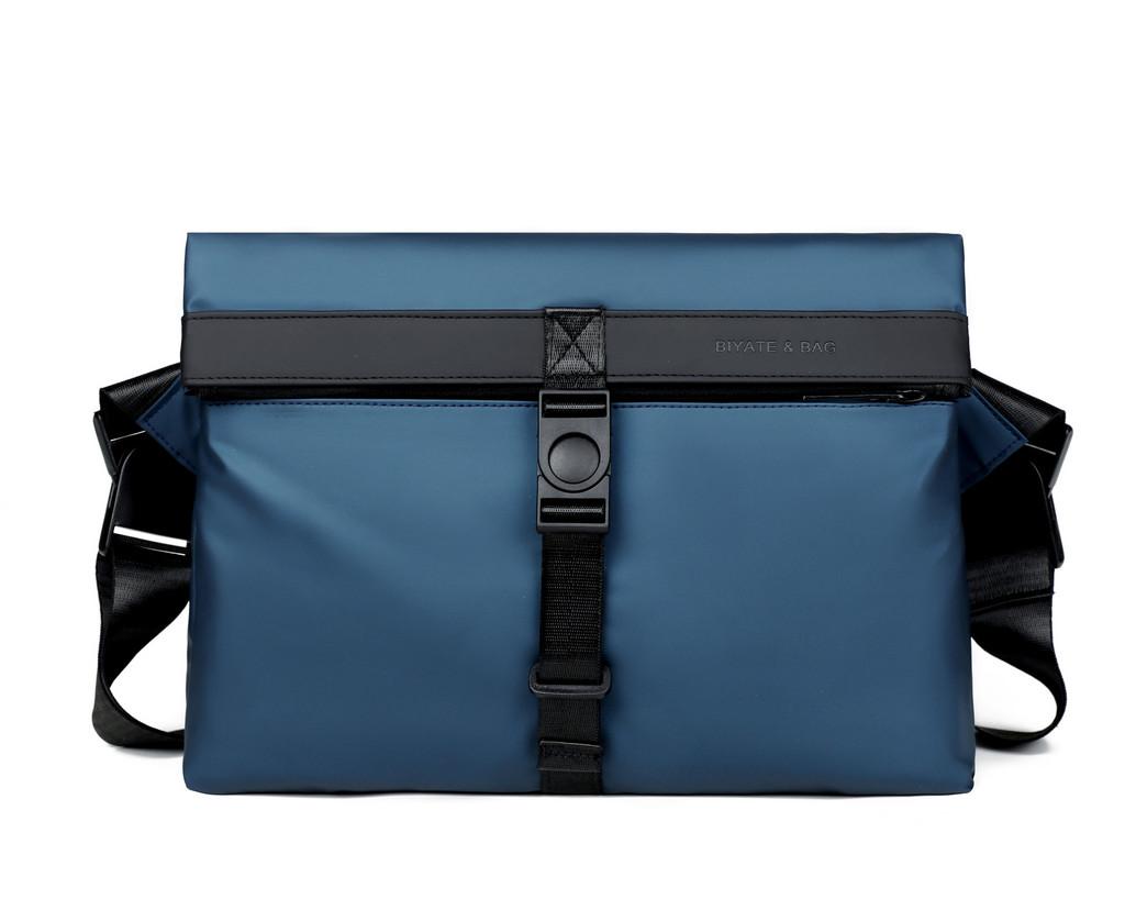 Mens Minimalist Business Messenger Bag With Waterresistant Polyester For Daily Office Use