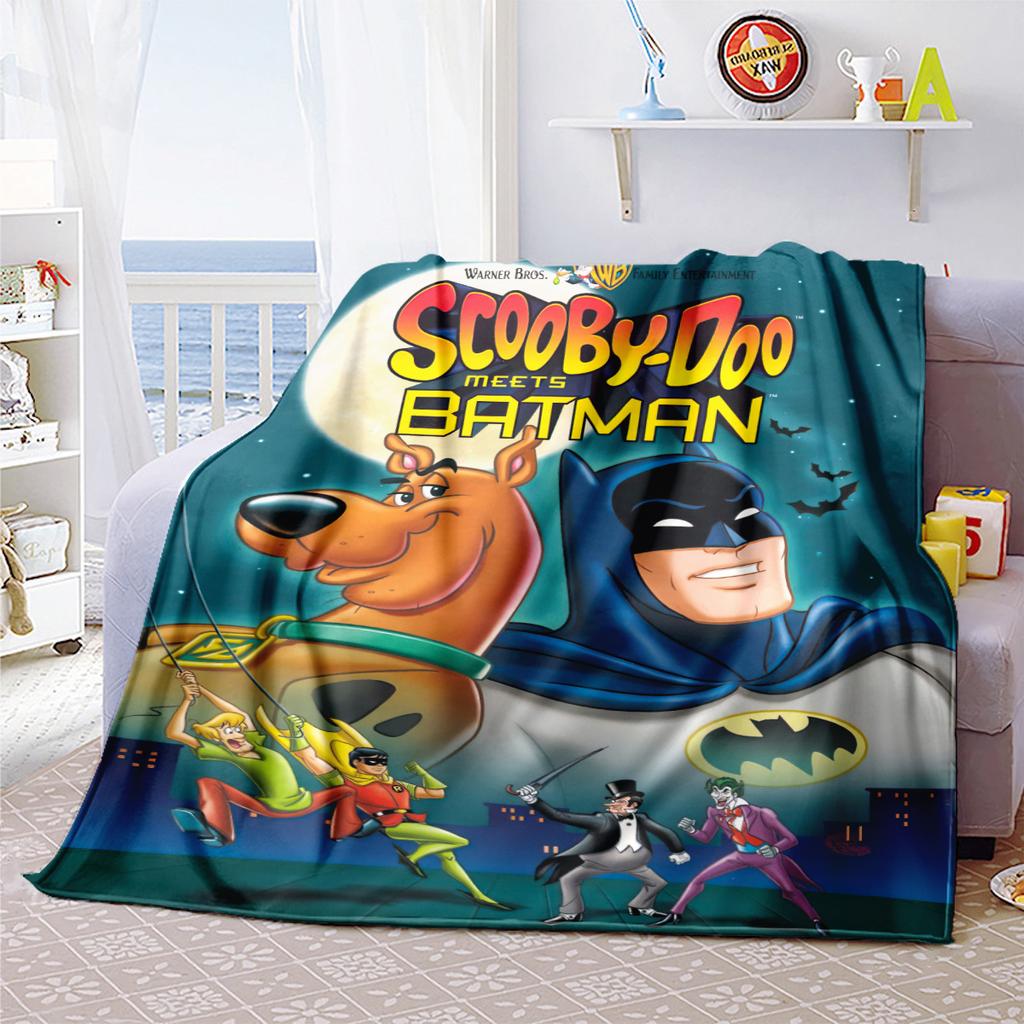 Halloween fantasy comedy adventure cartoon movie Scooby-Doo blanket soft home furnishing nap decoration four seasons warm Sherpa blanket U14