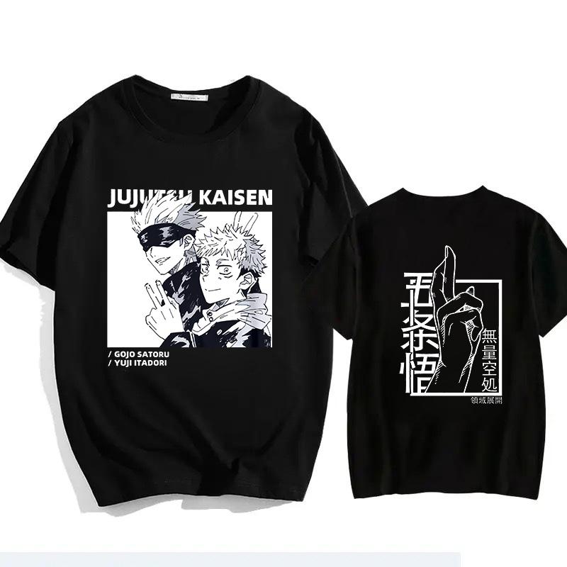 Japanese Jujutsu Kaisen Gojo Anime T-shirt Unisex Manga Gojo Satoru Graphic T Shirts Short Sleeve Tee Y2k T-shirts Summer Tops