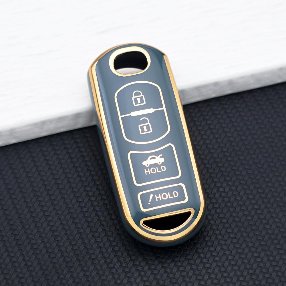 2/3/4 Buttons TPU Protective Key Fob Cover for Mazda Atenza Axela Demio 2 3 6 CX-3 CX-5 CX7 CX-9 2015-2019 Key Cover Key Chain
