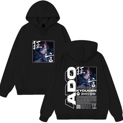 Ado World Tour Hibana Kyougen Wear Men's Women Clothing Fashion Male Casual Hoody Oversized High Quality Tops Casual Hoodie