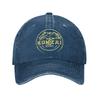 Bonzai Records Sun Baseball Cap Casual FeUnisex Unisex Washed Trucker Hat Sunscreen Design Hiking Fishing Snapback Cap Birthday Gift