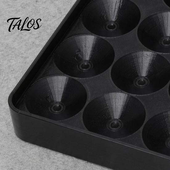 3D Printed Pool Ball Rack 16 Holes Billiard Tray, Billiards Storage Box with Anti-Slip Arc Concave, Protective Organizer Holder Tray for Snooker