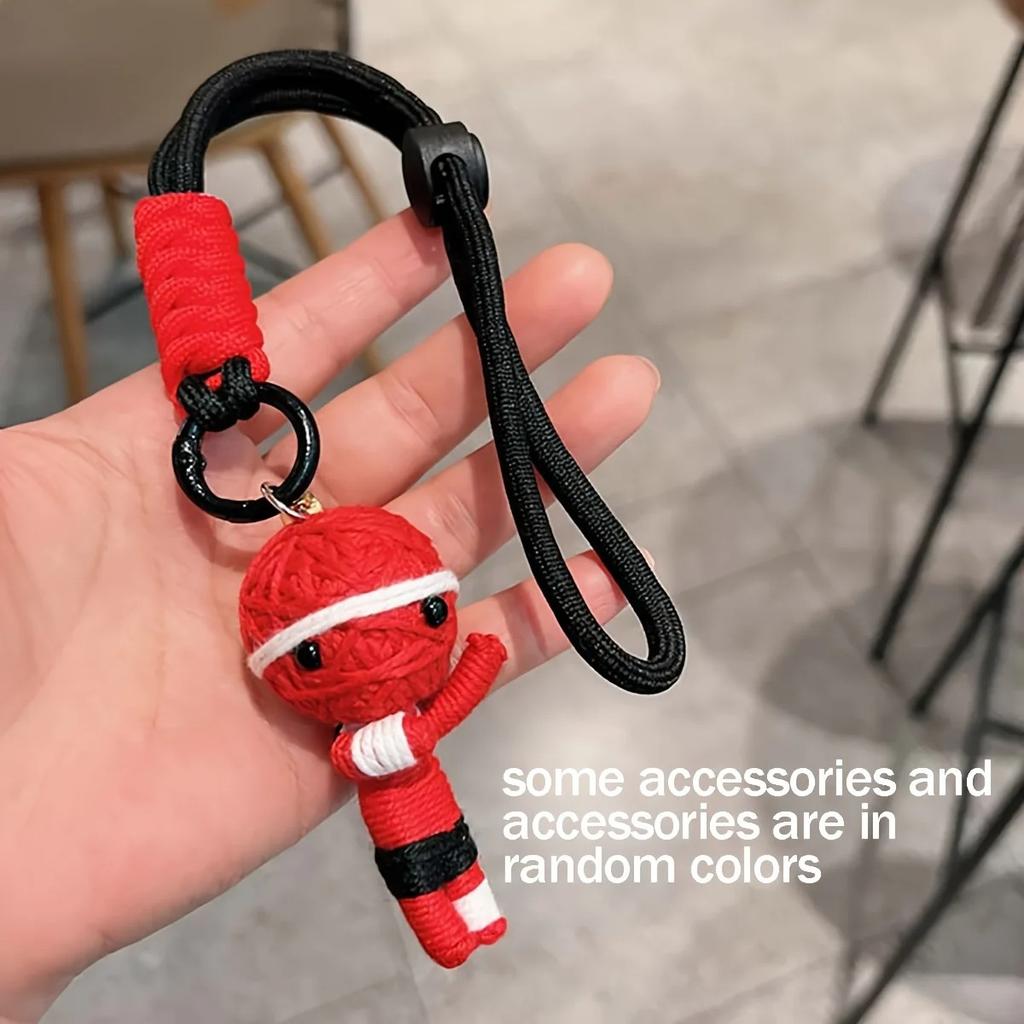 Woolen Voodoo Doll Creative Pendant Mummy Keychain Doll Male and Female Student Bag Hanging Couple Hanging Accessories