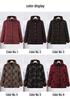 Elderly Women's Winter Fleece-Lined Cotton Jacket for 60s-70s Mom