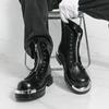 Men's Thick Soled Boots Designer Trendy New Style Party Business Office Outdoor Fashion Street Walking 38-46 Autumn and Winter