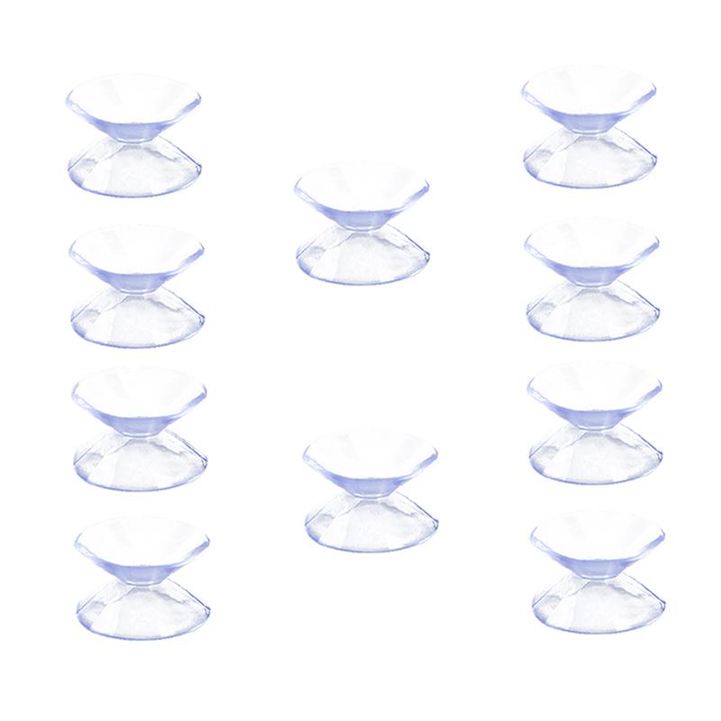 

10PCS PVC Double Sided Sucker Pads 20mm Transparent Plastic Suction Cup for Home Kitchen Bathroom Accessories DIY Soap Holder