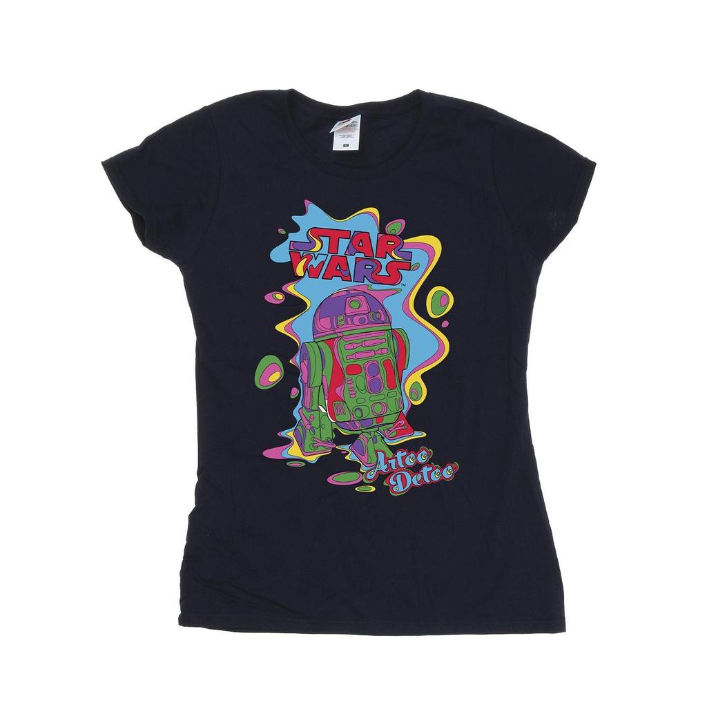 Star Wars Womens/Ladies R2D2 Pop Art Cotton T-Shirt
