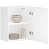 Kitchen Wall Cabinet, Porto, White, Wood-Based Material