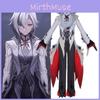 Original Genshin Impact Albedo Cosplay Costume Set With Wig And Shoes Polyester Fabric