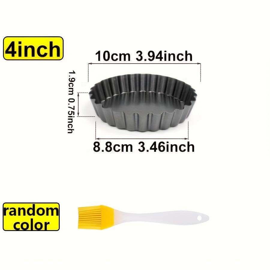 Non-Stick Removable Bottom Pie Pan 4/6/8/9 Inch Round Metal Cake Baking Mold for Cheesecakes Pies Desserts Detachable JXB