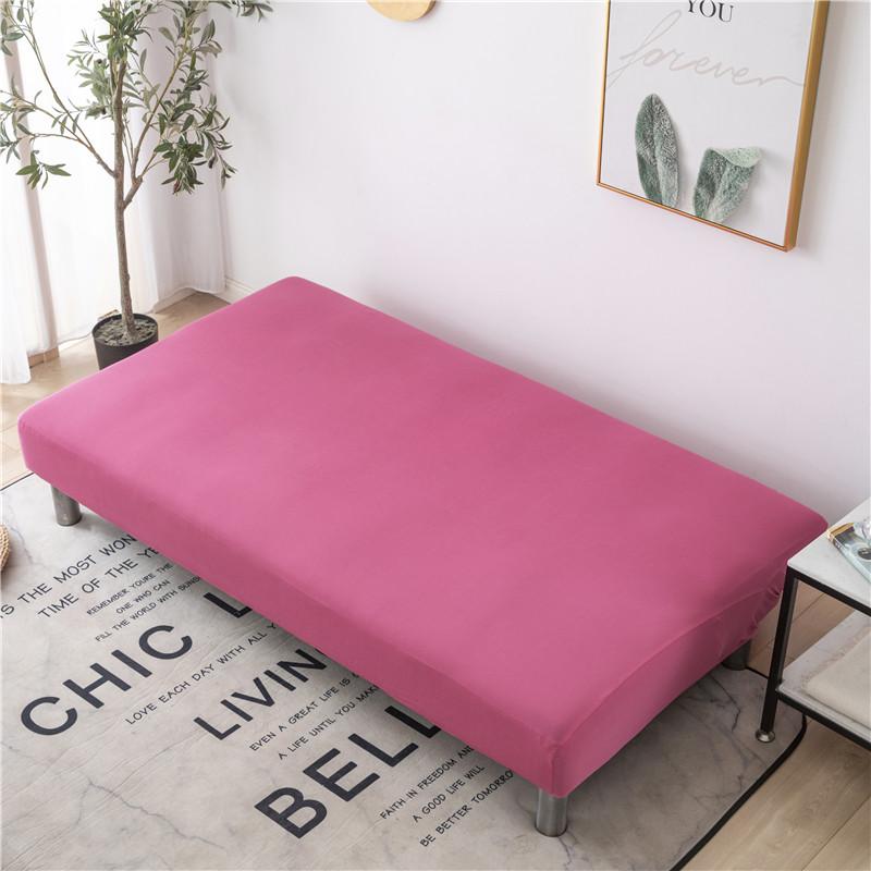 Solid Color Sofa Bed Cover All-inclusive Folding Sofa Covers for Living Roon Tight Wrap Couch Cover Without Armrest Funda Sofa