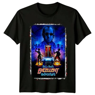 Bill Teds exzellentes Abenteuer (1989) Vom Filmposter inspiriertes T-Shirt Retro