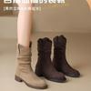 Women's 2025 Ankle & Mid-Calf Flat Martin Boots - Autumn/Winter Bestseller Snow Boots