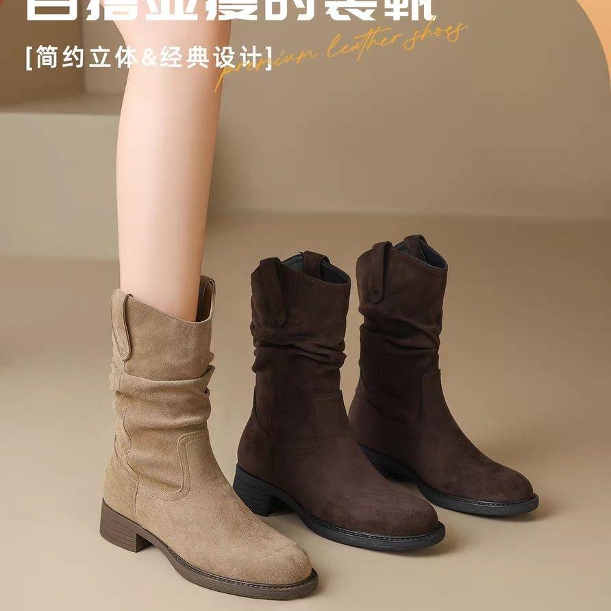 Women's 2025 Ankle & Mid-Calf Flat Martin Boots - Autumn/Winter Bestseller Snow Boots
