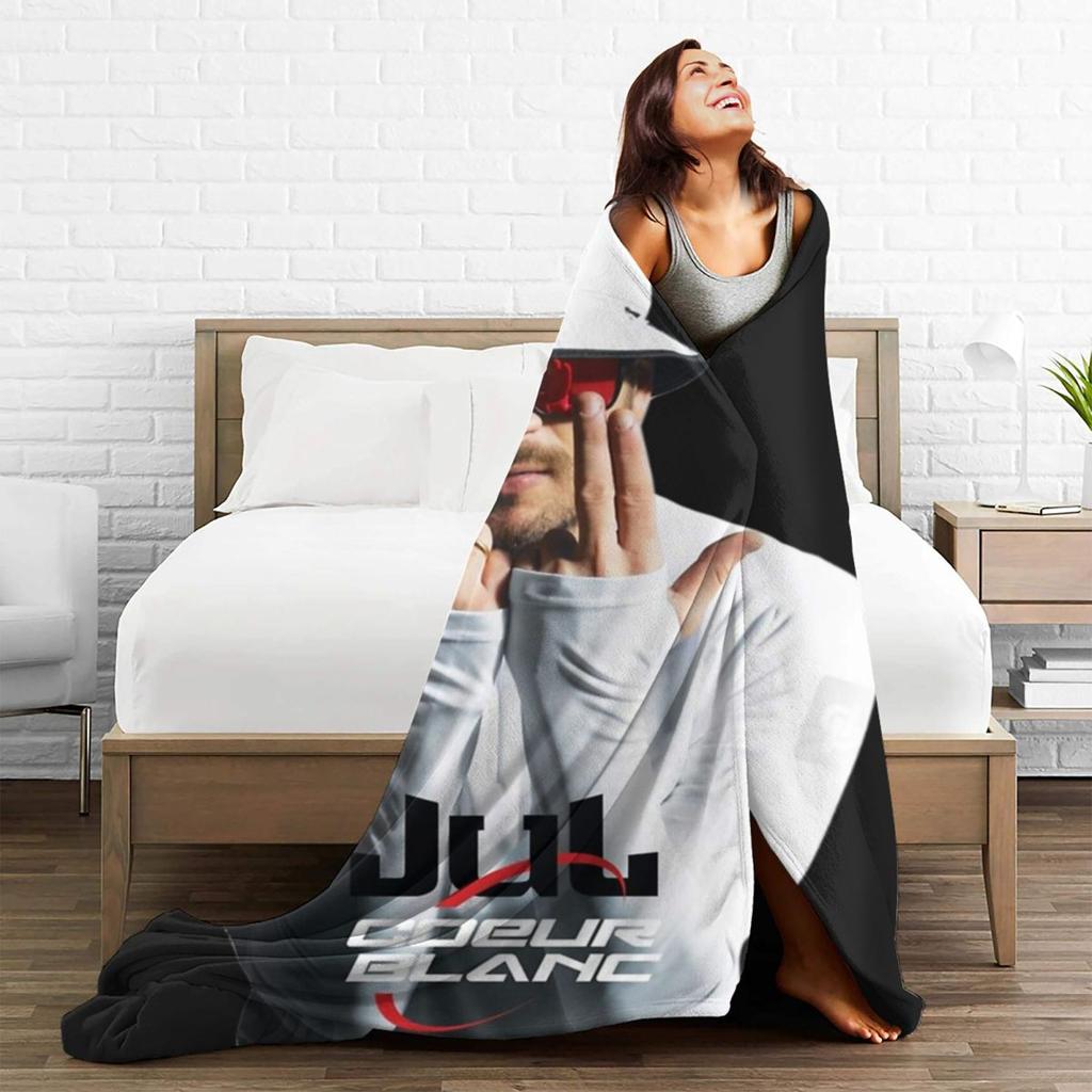 JUL Rapper Blanket Music Album Travel Flannel Throw Blanket Super Soft Couch Chair Sofa Bed Custom Bedspread Birthday Present