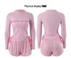 Women's 2026 Sun Protection Two-Piece Swimsuit: Long-Sleeve, Tummy-Covering, Conservative Style for Curvy Girls - Ideal for Beach Vacations.