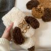 Knitted Plush Scarf Dog Winter Cashmere Scarves Simple Glasses Puppy Scarf  Women/Men