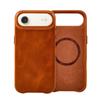 Genuine Leather Phone Case IPhone 17 Magnetic Full Body Protection Premium Business Style