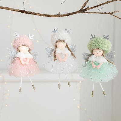 Christmas Decoration Angel Doll Toy Hanging Pendant Christmas Tree Decoration Home New Year Christmas Decoration Antlers Girl Pendant
