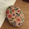 Vintage Floraler Kosmetikspiegel Tragbarer Reise-Doppelseitiger Schminkspiegel Für Damen Mädchen Hohe Klarheit Tasche Handheld Kosmetikspiegel