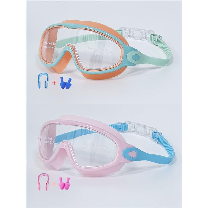 Wooden Frame Swimming Goggles for Adult Men Women Waterproof Anti Fog Diving Glasses
