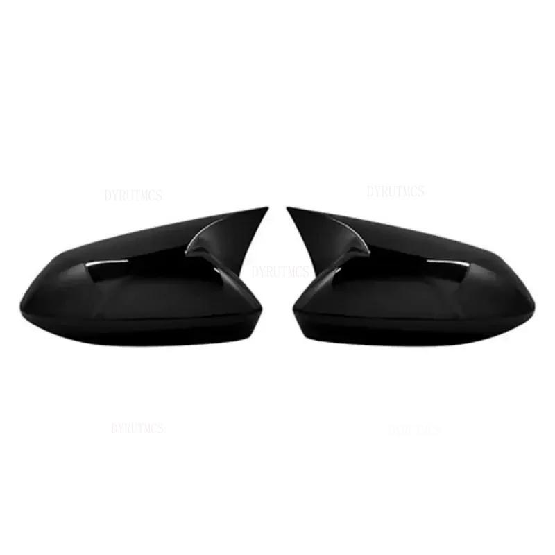 Car  Rearview Side Mirror Cover Fit For Hyundai I10 2015 2016 2017 2018     Wing Cap Rear View Case Trim Carbon Fiber