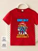 Six Seven 67 Funny Italian Brainrot Childrens Short Sleeve Tee Summer Casual Hot Crewneck Cute Cartoon Age 3-14