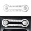 1 Set Silver AC Air Condition Button Trim For Mercedes-Benz AMG A35 CLA45 GLA45