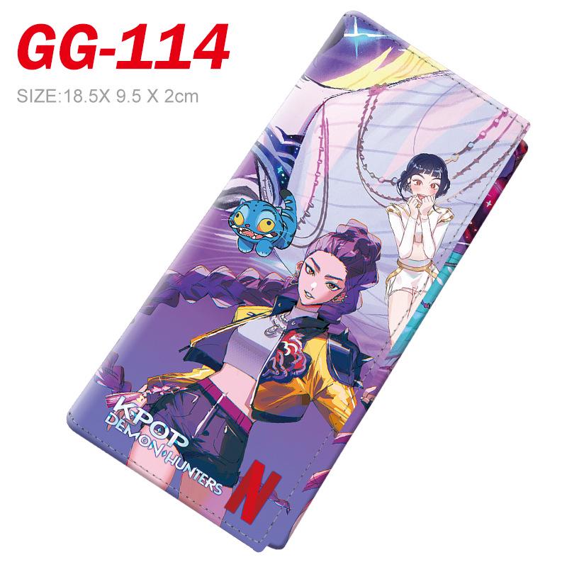 K-POP Demon Hunter Girl Group 3D Stereo Tri-fold Wallet for Students and Fans