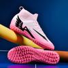35-46 Scarpe da Calcio da Uomo Taglia Grande Antiscivolo Resistenti all'Usura Moda TF/AG Tacchetti High Top Scarpe da Calcio per Ragazzi