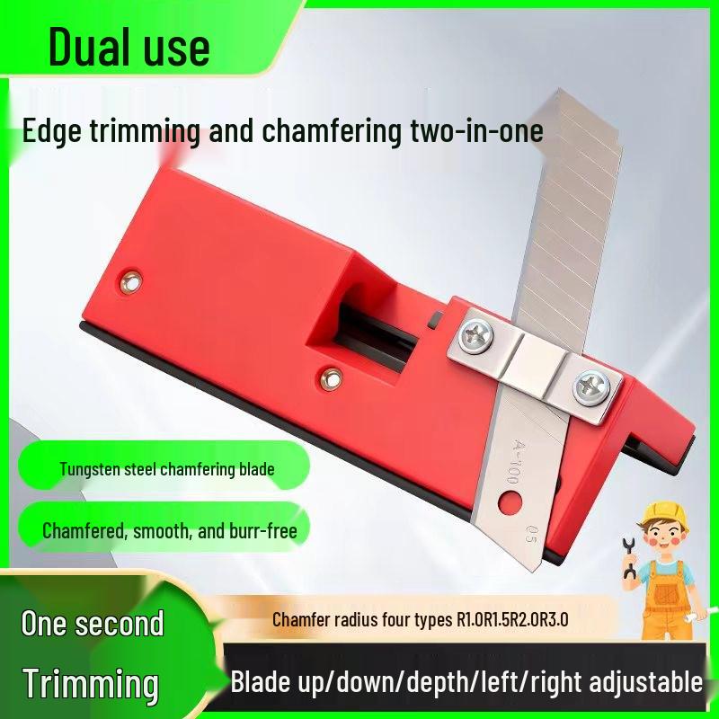 Aluminum Alloy Edge Trimming & Deburring Tool for Woodworking