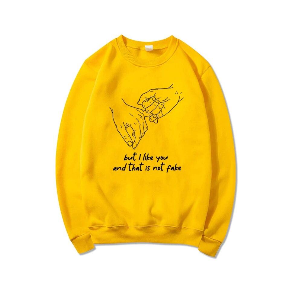 

Но ты мне нравишься, и это не подделка. Толстовка школы Young Royals Hillerska. Толстовка в стиле Young Royals. Толстовки унисекс. Топ унисекс. XL