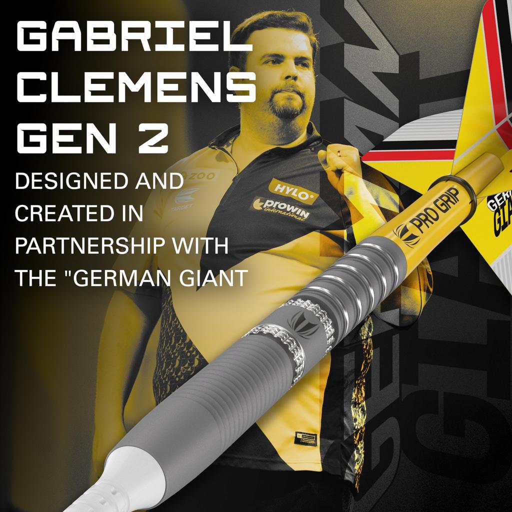 Target Darts Gabriel Clemens Gen 2 19G 90% Tungsten Soft Tip Dart Set