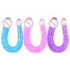 Double Ended Realistic Dildo Flexible Dildos Long Dong for Double Sided Anal Play G-spot Stimulator Sex Toys for Women Couple
