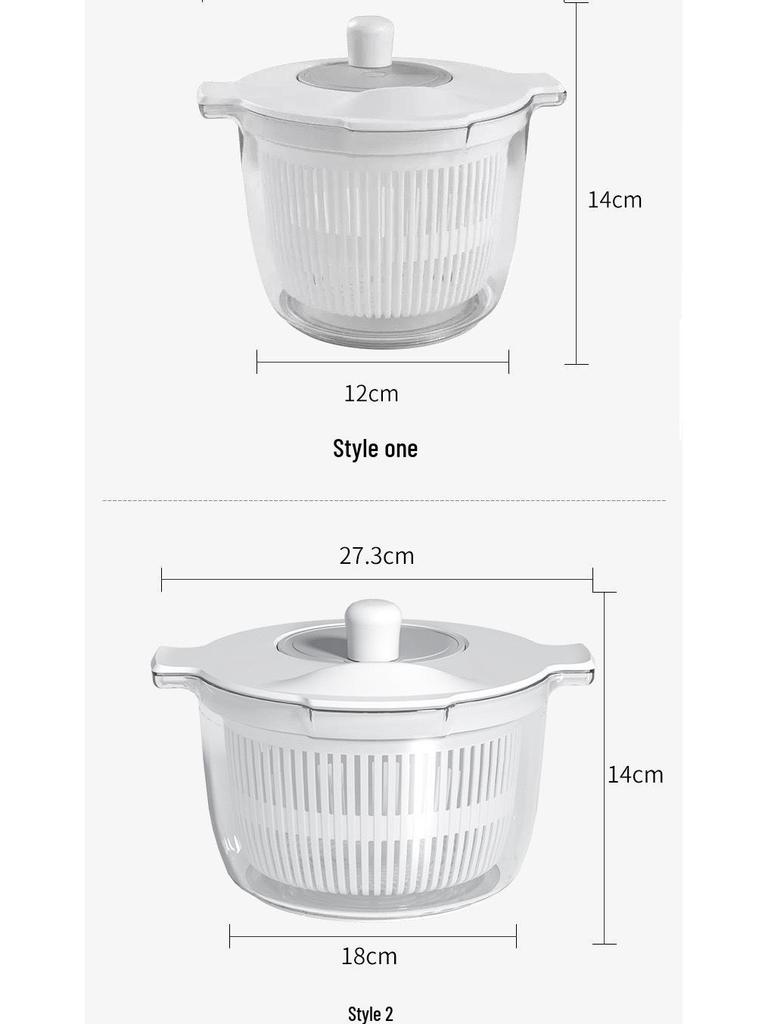 Hand-Crank Multi-Functional Kitchen Dehydrator and Spin Dryer