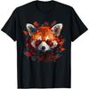 Red Panda Artwork - Autumn Leaves Animal Red Panda T-Shirt