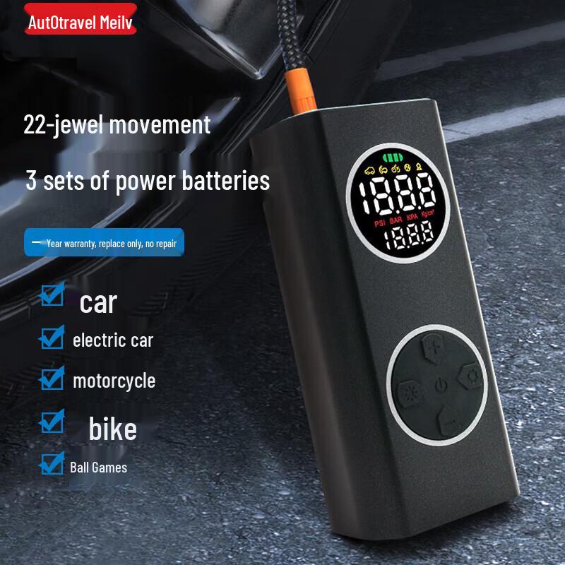 Portable Wireless Electric Tire Inflator 0-60