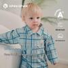 Children's Plaid Corduroy Long Sleeve Shirt