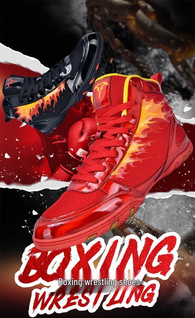 Men's Non-Slip Wear-Resistant Martial Arts Shoes for Boxing, Taekwondo, Muay Thai, and Sanda