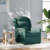 Recliner Chair Dark Green Fabric