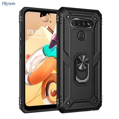 LG Stylo5/K51/K31 Anti-Fall Rüstungs-Handyhülle mit Auto-Ringhalter