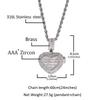Hip Hop Fashion Trend Flip Love Photo Pendant Supply Photo Couple Pendant