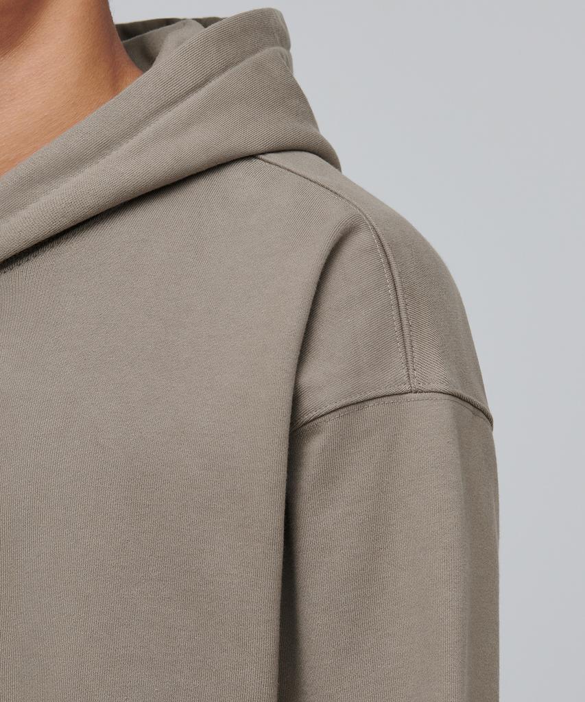 Musinsa Standard Heavyweight Oversized Hooded Sweat Zip-Up [Dusty Beige]