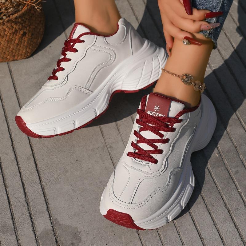 Fashion Hot Selling Comfortable and Elegant Thick Shoes Women's Casual Sports Running Waterproof Spring Autumn New Style Mesh Lined