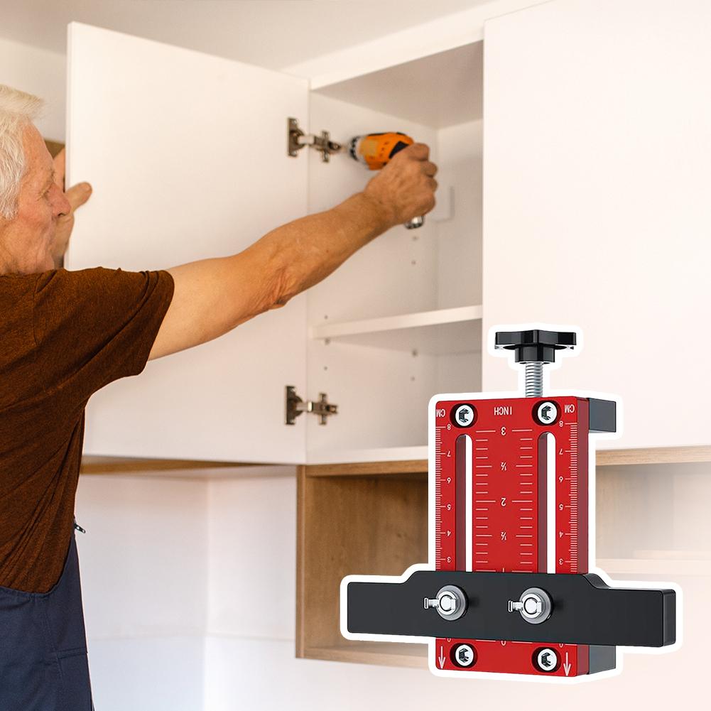 Cabinet Door Aluminium Alloy Mounting Tool Installation Jig Installation Positioner for Efficient Hinge Mounting