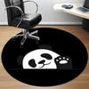 1pc Panda Paw Office Round Area Rug, Indoor Mat Suitable For Office, Under Office Chairs Bedroom Living Room Home Decor, Room Deco