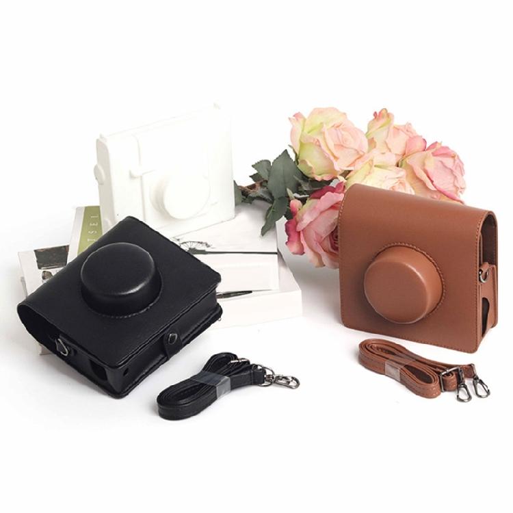 Soft PU Leather Camera Case for Wide Instants Camera Silicone Protectors Bag with Removable Straps