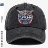 Pc American Th Anniversary Commemorative Printed Baseball Cap Featuring a Soaring Eagle Stars and Stripes Elements and a