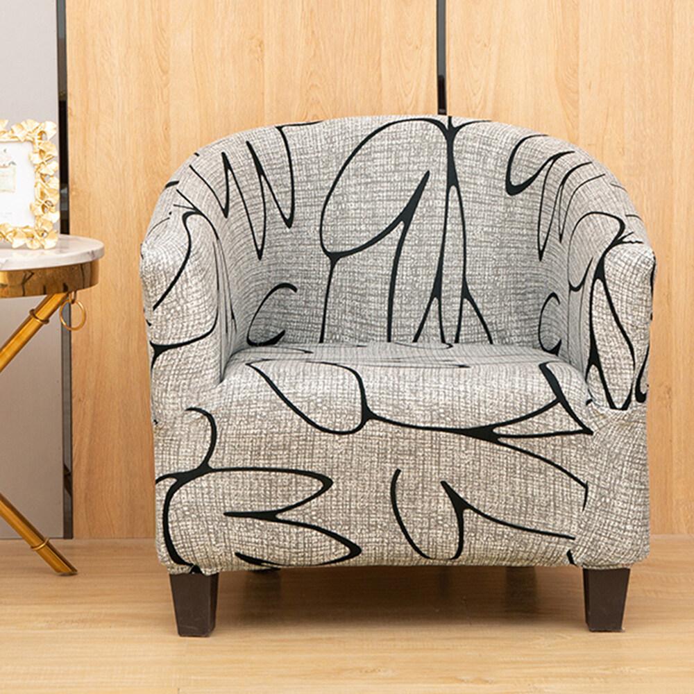 Buy Tub Chair Covers Stretch Jacquard Sofa Slipcover Washable Armchair